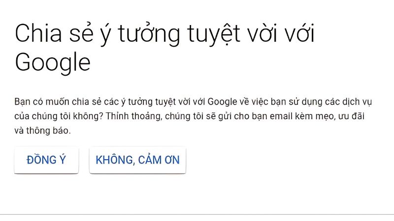Mô tả mục đích sử dụng Google WorkSpace