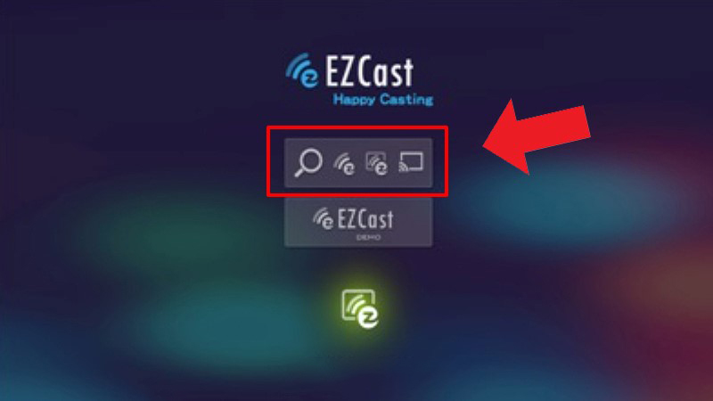 Dò tìm thiết bị kết nối qua ứng dụng EZCast